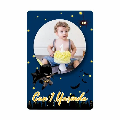 Batman Temalı Doğum Günü Magneti